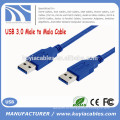 Высокоскоростной кабель USB 3.0 между мужчинами Шнур M / M 0.35m 0.5m 1m 1.5m 2m 3m 5m